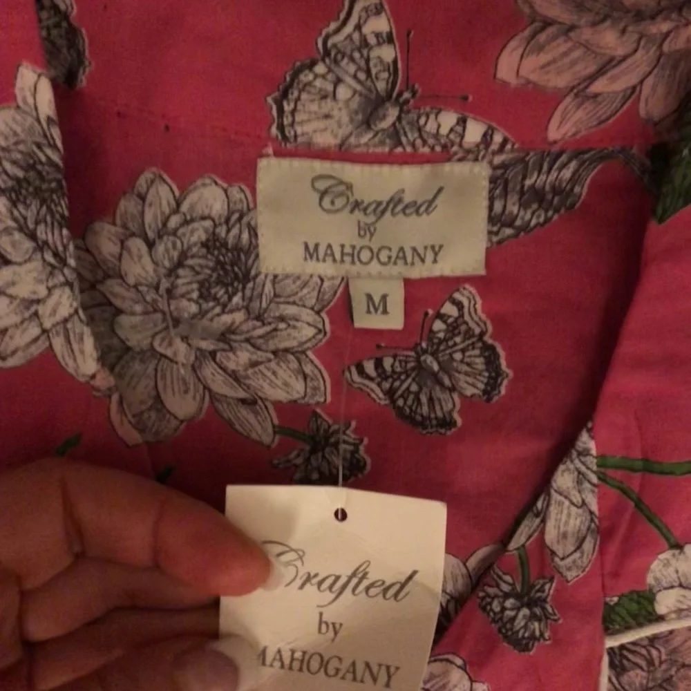 New Mahogany Cotton Floral Short Pajama Set - Pink M - Picture 4 of 4